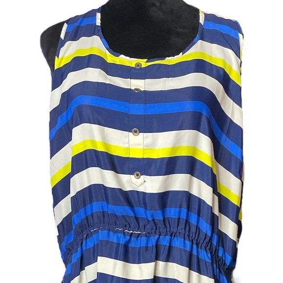 Fun & Flirt Striped, Sleeveless, High-low Dress - Picture 2 of 9